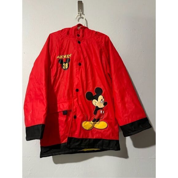 Disney NWT Mickey Mouse red Raincoat 7 kids - Picture 1 of 10